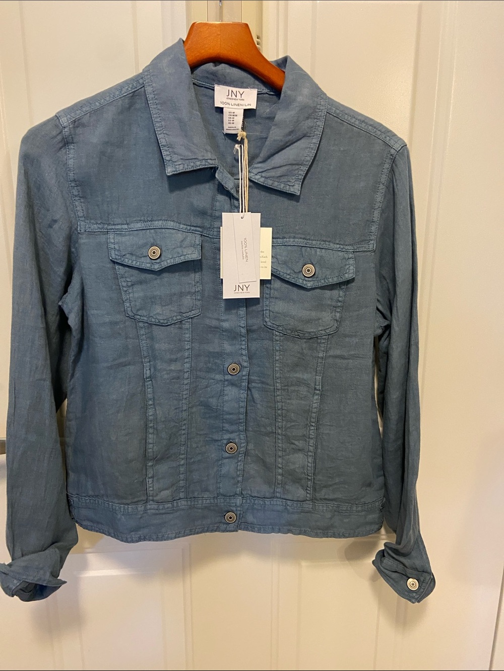 Linen Jean Jacket 100% Washable